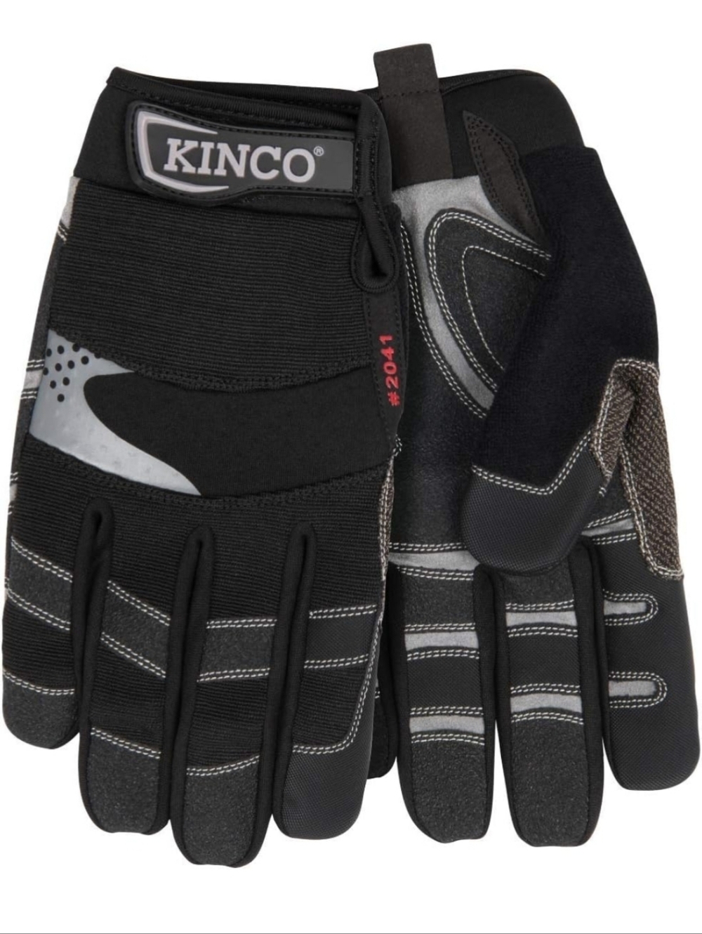 Kinco Pro  Black and Gray Men's Work Gloves Sz M NWT